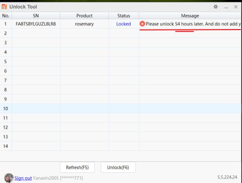 Телефон обнаружен в MiFlash Unlock